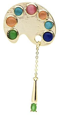 QQYDZSW Erstellte Brosche, modische Anstecknadel, Broschen und Anstecknadeln for Damen, Zeichenbrett-Broschen for Damen, Legierung, spezielles Design, Büro, lässige Broschennadeln
