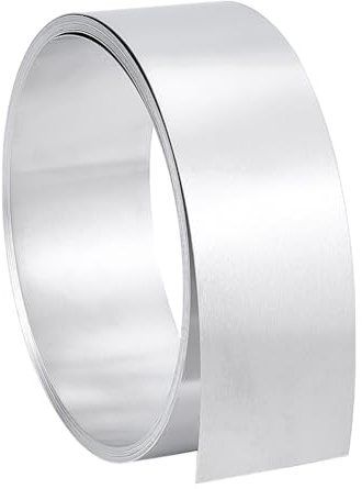 PH PandaHall Rollo de chapa de aluminio de 500 x 5 cm, lámina de chapa de metal, 0,4 mm, tiras metálicas en rollo para la elaboración de metales, soldadura, restauración de muebles, artesanía