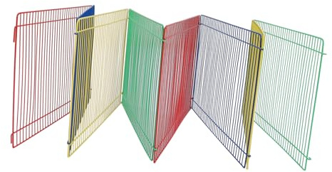 Gatuida Clôture De Parc à Hamsters Et Cochons D’Inde Modulable, Clôture pour Petit Parc en Fil De Fer, 8 Panneaux 35x23 Cm, Enclos pour Petits Animaux De Compagnie, Adapté Aux Hamsters Et Lapins