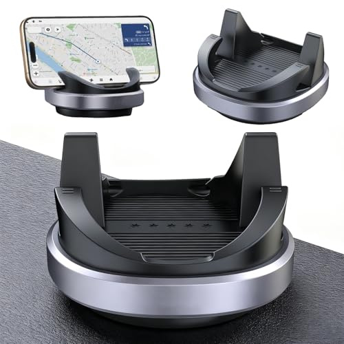 Handyhalterung Auto Armaturenbrett,Anti Rutsch Handy Halterung Auto kompatibel mit PopGrip,360 Drehbar,Universal Kfz Autohalterung Multifunktionaler Handyhalter für iPhone Samsung Google Smartphones