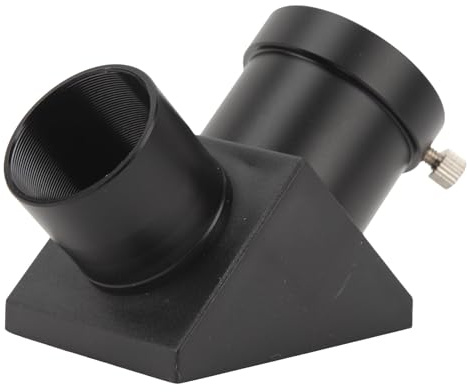 Keenso Espejo Diagonal Cenital de 90 Grados para Telescopios de 1,25 Pulgadas - Lente Totalmente Recubierta para Imágenes Nítidas - Fácil Instalación para Observadores de Estrellas y Aficionados