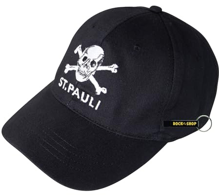 FC St. Pauli Cap Babycord Logopatch, Offizieller Fanartikel, Cap aus Feincord mit Patch & verstellbarem Verschluss