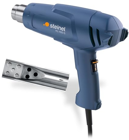 Steinel Heißluftgebläse HL 1620 S inkl. Grilldüse 1600 W Heißluftföhn, zwei Temperaturstufen 300°/500°C