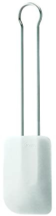 Rösle 12460 Spatola flessibile in Accciaio Inox e silicone, Bianco, 32 cm