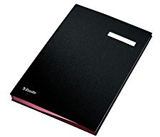 ESSELTE Libro firma - 10 scomparti - Nero - 621064