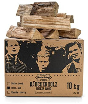 Axtschlag Bois de Fumage en caryer 10 kg, Multicolore Bois pour fumoir 10 kg Oak - Eiche