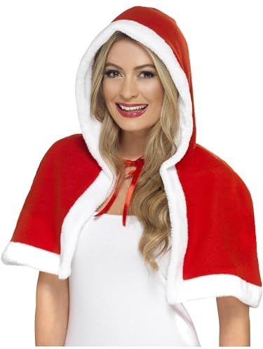 Smiffys Mini Cape Miss Claus Taille : Taille Unique