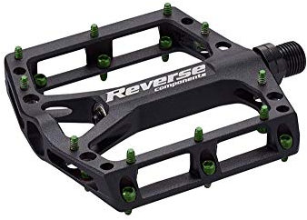 Reverse Black ONE Flat Fahrrad Pedal schwarz/hell grün