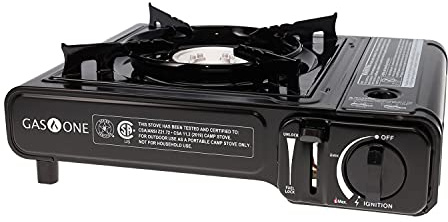 GASONE Estufa portátil de Gas butano con Encendido automático y Estuche de Transporte (GS-1000 7,650 BTU) CSA