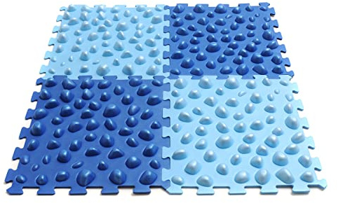Yogistar Massageboard Fuß Set 4 Stück - Blau