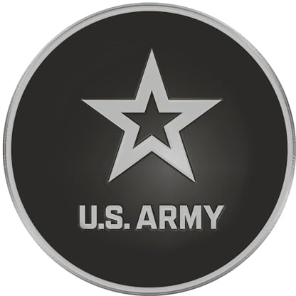 FANMATS 15693 U.S. Army 3D Chrome Metal Auto Emblem 2.7x3.2