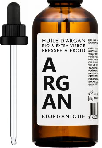 Arganöl, 100% Bio, pur und natürlich – 50°ml – Pflege für Haare, Körper, Haut, Nägel