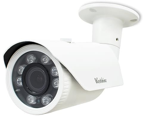 WESTSHINE 1080P CCTV Cámara de vigilancia Seguridad Exterior 4 en 1 (TVI+CVI+AHD+Analog), HD 1/2.8 CMOS 2.7-13.5mm Gran Angular Lente 8 Leds Infrarrojos 130ft visión Nocturna, Impermeable