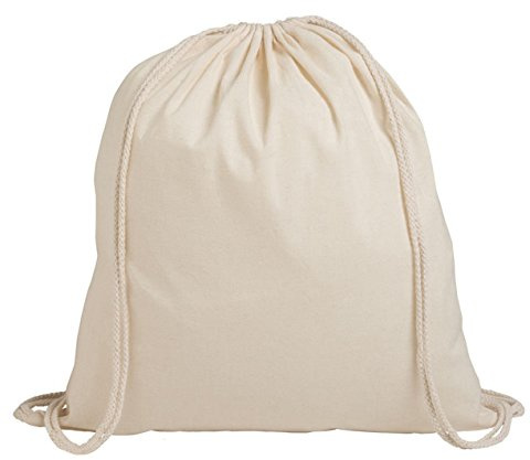 Pack of 1/3/5/10/25/50/100 Plain Natural Colour Cotton Shopping School Bags Rucksacks Drawstring School Gym PE Book P E Eco Friendly Shoppers