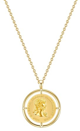 GLANZSTÜCKE MÜNCHEN Damen Kette 925/- Sterling Silber gelbgold | gelbvergoldet 14 Karat, Ankerkette, Federring