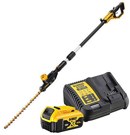 DEWALT DCMPH566P1-QW - Cortasetos de pértiga XR 18V 55cm 25mm con 1 batería Li-Ion 5,0 Ah