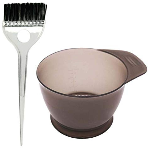 Artibetter Hair Dye Kit 2Pcs Tinting Bowl and Brush Set for Diy Hair Colouring Salon and Home Use Washable Reusable Colour Mixing Tools