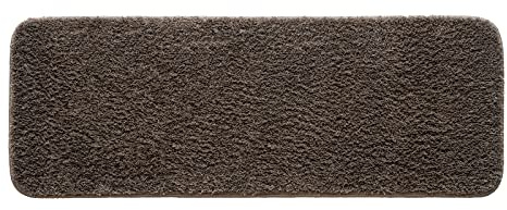 MIULEE Badezimmerteppich Badematte rutschfest Waschbar Braun 45x120 cm | Badteppich Badvorleger Saugfähige Duschvorleger Badematten & Badteppiche für Wohnzimmer Schlafzimmer Badezimmer