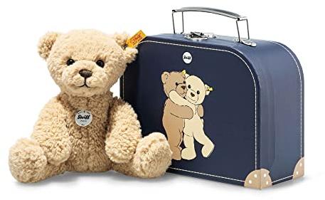 Steiff 114021 Teddybär Ben - 21 cm - Kuscheltier - beige im Koffer