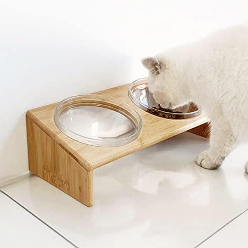 Transparentes PVC-Haustier-Futtermatte für Hunde, Katzennapf-Matte, wasserdicht, abwischbar, Bodenschutzmatte für Katzen, Hunde (1 Stück, 60 x 80 cm)