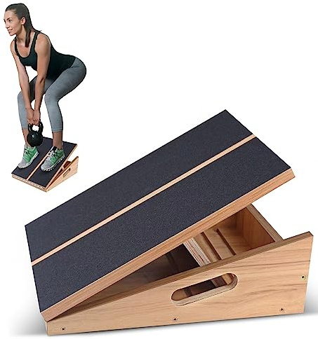 66FIT Slant Board Adjustable Stretch Board Wooden Slant Board