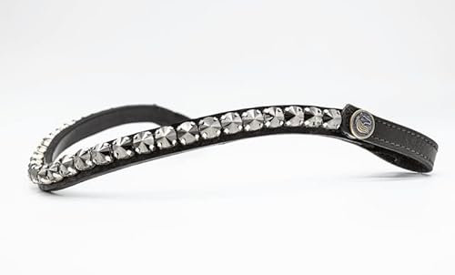 BRIDLERY Stirnriemen Stunning Black Größe Warmblut, Farbe Braun