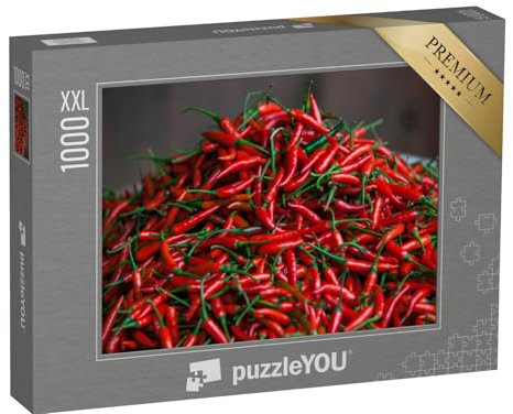 Puzzle 1000 Teile XXL „Frische scharfe Chili-Schoten“ – aus der Puzzle-Kollektion Impossible Puzzle