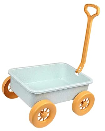 Folpus Faire Semblant de Jouer Chariot Jouet Enfants pour Été, Sable, Intérieur, Jardinage, Plage - Tirer Voiture, Bleu