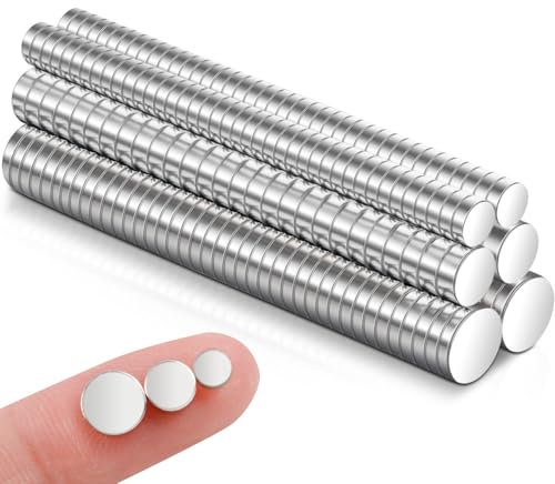 330 Stück Magnete Stark 3 Größe 100 5x1mm 110 4x1.5 mm 120 3x1mm Neodym Magnete Extra Stark, Magneten Stark Groß Runde Starker Magneten für Kühlschrank, Whiteboard, Magnettafel, Büro