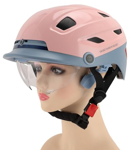 Bewinner Bluetooth Fahrradhelm mit integrierten Lautsprechern und Mikrofon – Helm mit Fernbedienung, Blinkerfunktion und Musikwiedergabe für Erwachsene