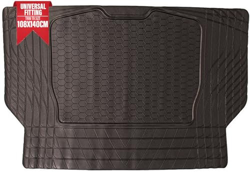 Xtremeauto Extra Large Rubber Boot Liner - XL Car Boot Protector Mat Universal Protector Heavy Duty Car Boot Mats Saloon Estate Sportsback XL Rubber Boot Cover Liners 108cm x 140cm