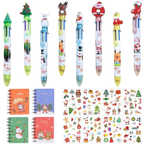 SPHERETRON 20 Stück Kugelschreiber tierstifte Weihnachts Kugelschreiber schultüten füllung EröFfnungsgeschenke Für Jungen Und Mädchen Geschenke Für Schulanfang Geburtstagsgeschenke (6-In-1)
