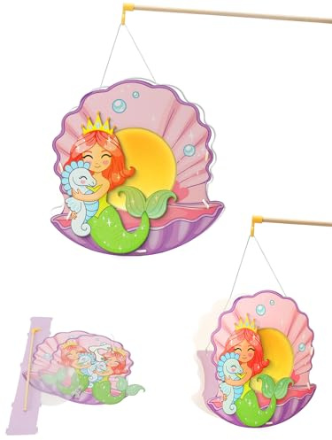 APODESS 2SET LED Meerjungfrau Laternen Bastelset für Kinder Herbst Basteln | Martinslaternen Halloween Basteln Lampions Kinder Laterne für Jung Mädchen Sankt Martin