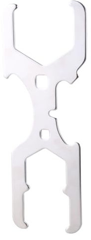 Herramienta sanitaria de acero para lavabo, colador, llave inglesa, pequeña herramienta de fontanería de acero, conveniente para uso privado y profesional