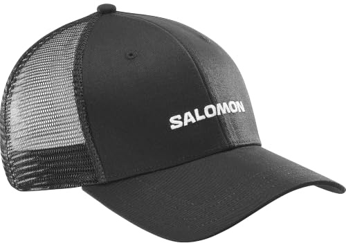 Salomon Logo Trucker Cap Graphics, vielseitiger, atmungsaktiver Tragegefühl, weiches Baumwoll-Mesh, personalisierter Sonnenschutz, Alltagsstyle