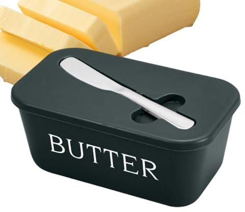 Beurrier, Beurrier, Avec Coupe-Fromage Hermétique pour Cuisine Réfrigérateur Maison Camping
