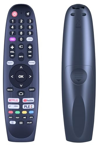 GOUYESHO Télécommande de rechange compatible avec SELECLINE EDENWOOD QILIVE SMART-TECH ED55A03UHD-EL 40S222B Q32H231 Q50US231 Q24HS231 Q43US231 24HV10T1 43FV10V1 32HHV10V3 40FVV 10V1 43FV10T1