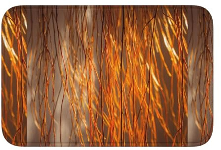 HYTTER Tappeto in velluto con stampa di rami di salice al sole, per camera da letto, salotto, dormitorio, decorazione per la casa