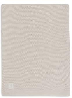 Jollein Babydecke Basic Knit - Oatmeal - 75x100cm - Baumwolle - Für Babywiege - 0.5 TOG - OEKO-TEX Zertifiziert