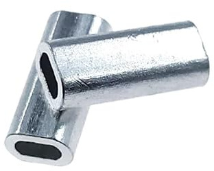 Wire Rope Aluminum Sleeves Clip, Aluminum Crimp Sleeves For Wire Cable Pack Of 70 Multiple Sizes(2.0mm-10mm)
