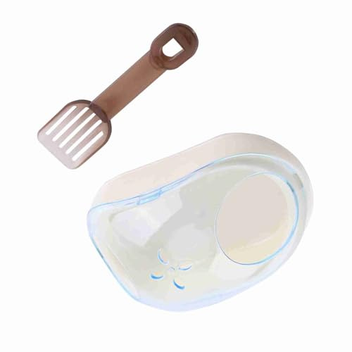 Zerodis Bagno per Criceti, Piccola Vasca da Bagno in Plastica per Topi, Furetti e Altri Piccoli Animali, Facile da Pulire e Forma Unica di Topo, Perfetta per la Sauna e Il dei Criceti (Blue)