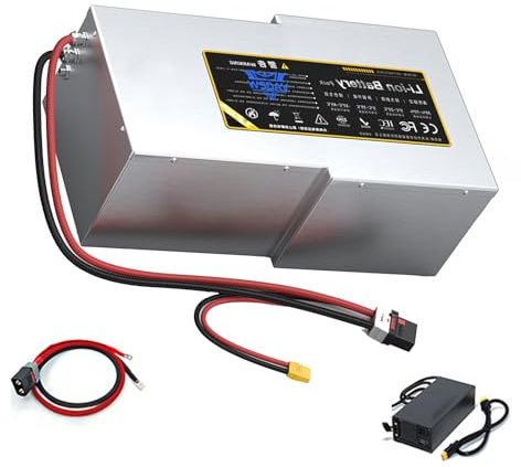 WSDAV Batería para Motocicleta eléctrica 72V 90Ah 100Ah 120Ah Batería de Litio Recargable 60V 120Ah con Cargador para Motor de Bicicleta eléctrica, Triciclo y Carrito de Golf,72v 100ah