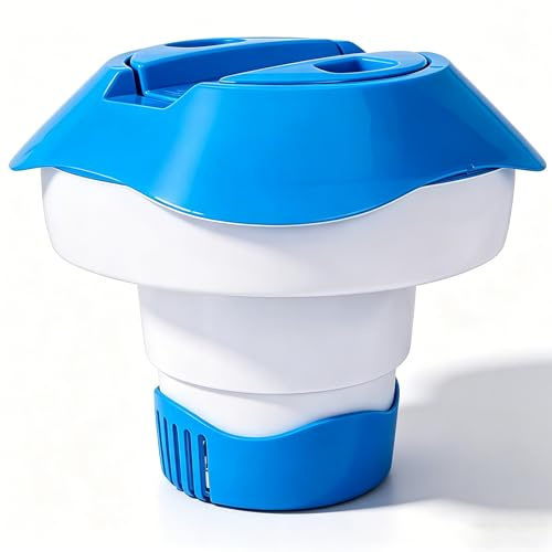 Distributeur de chlore flottant de 8 pouces, distributeur de chlore flottant, distributeur de chlore réglable pour piscine, comprimés de produits chimiques réglables pour piscines