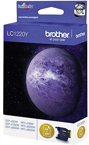Brother Original LC-1220Y Tintenpatrone gelb, LC1220Y, Standard