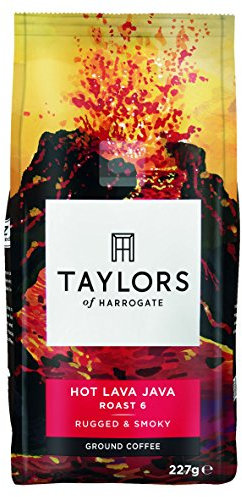 Taylors of Harrogate Hot Lava Java Ground Coffee, 227g (Pack of 3)