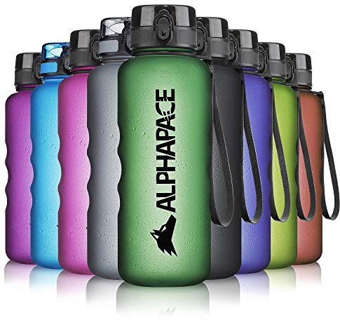 ALPHAPACE Vattenflaska 350ml/500ml/650ml/1000ml/1500ml, Läckagesäker, BPA-fri Flaska för Sport, Cykling och Utomhusaktiviteter, Sportflaska med Fruktsil