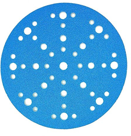 150mm 6 inch Sanding Discs 48 Hole Pads for Festool STF Sanders Film Hook and Loop Sandpaper DEERFOS Pack of 50 Select Grit (240)