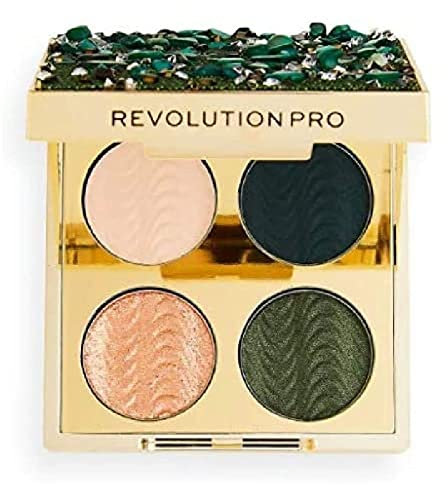Revolution Beauty London Pro, Ultimate, Eye Quad, Eyeshadow Palette, So Jaded, 4 Shades, 3.2g