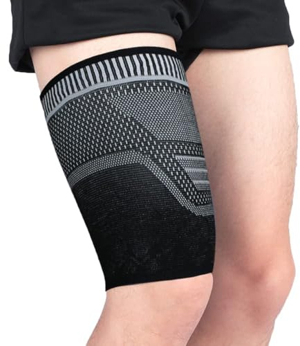 TOFBS 1 Pièces Manchon Compression Cuisse Élastique Support Musculaire Maintien Quadriceps Protection Sportive Récupération Athlétique