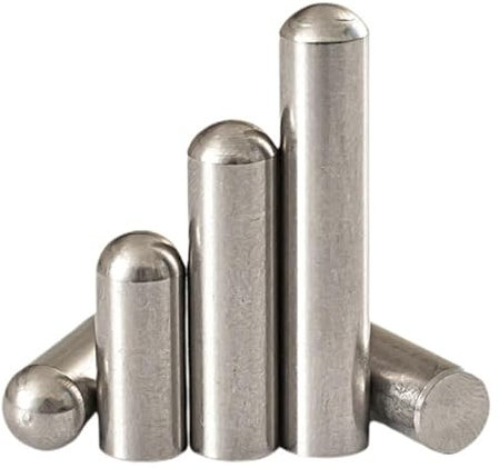 304 Edelstahl M1 Rundkopfstift Zylindrischer Stift Positionierungsstift Massiver Fester StiftWellenstifte (Size : M1 (100Pcs), Color : 18mm)